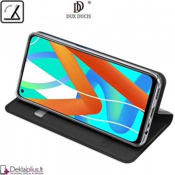 Dux Ducis dirbtinės odos atverčiamas dėklas - juodas (telefonui Realme 8 5G/V13 5G) Dux Ducis dirbtinės odos atverčiamas dėklas - juodas (telefonui Realme 8 5G/V13 5G)